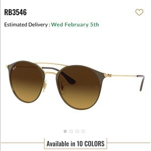 RB3546 Ray Ban Brown Gradient